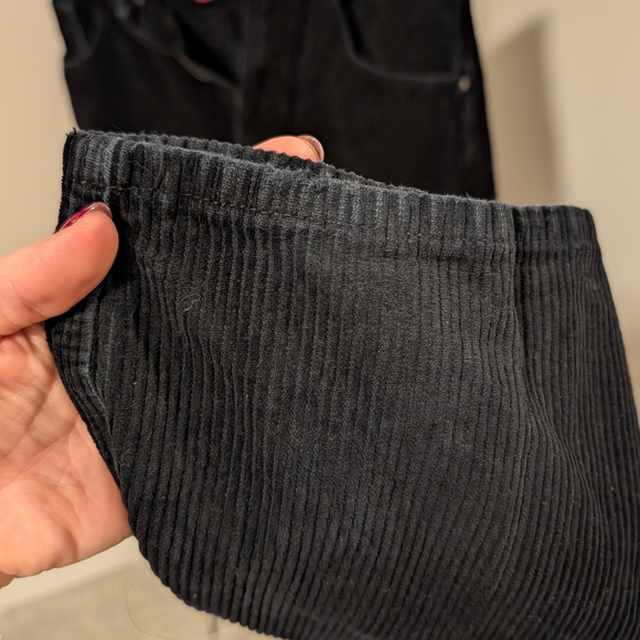 Empyre Loose Fit Black Corduroy Skate Pants - Y2K Baggy Style - Men's 9 - Picture 5 of 7